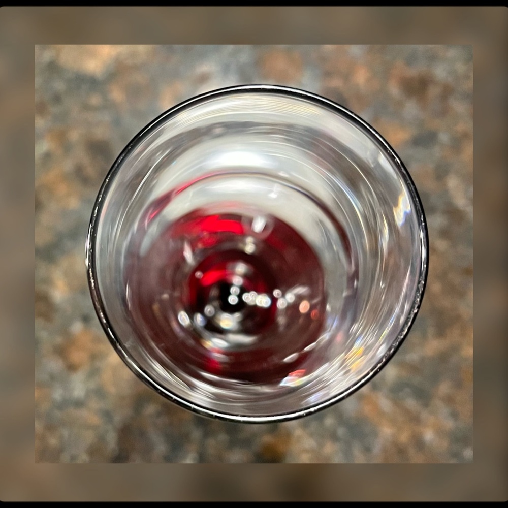 NWB-Luminarc-Vintage Red Stem Champagne Glasses-Set of Four - Picture 5 of 6